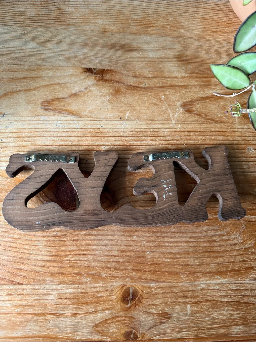 Vintage Wooden Key Holder